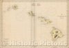 Historic Map - Hawaiian Islands Eastern Part, 1944, United States GPO - Vintage Wall Art