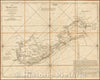 Historic Map - Les Bermudes Levees par Lampriere Determinees Astronomiquement :: French of Bermuda, 1779 - Vintage Wall Art