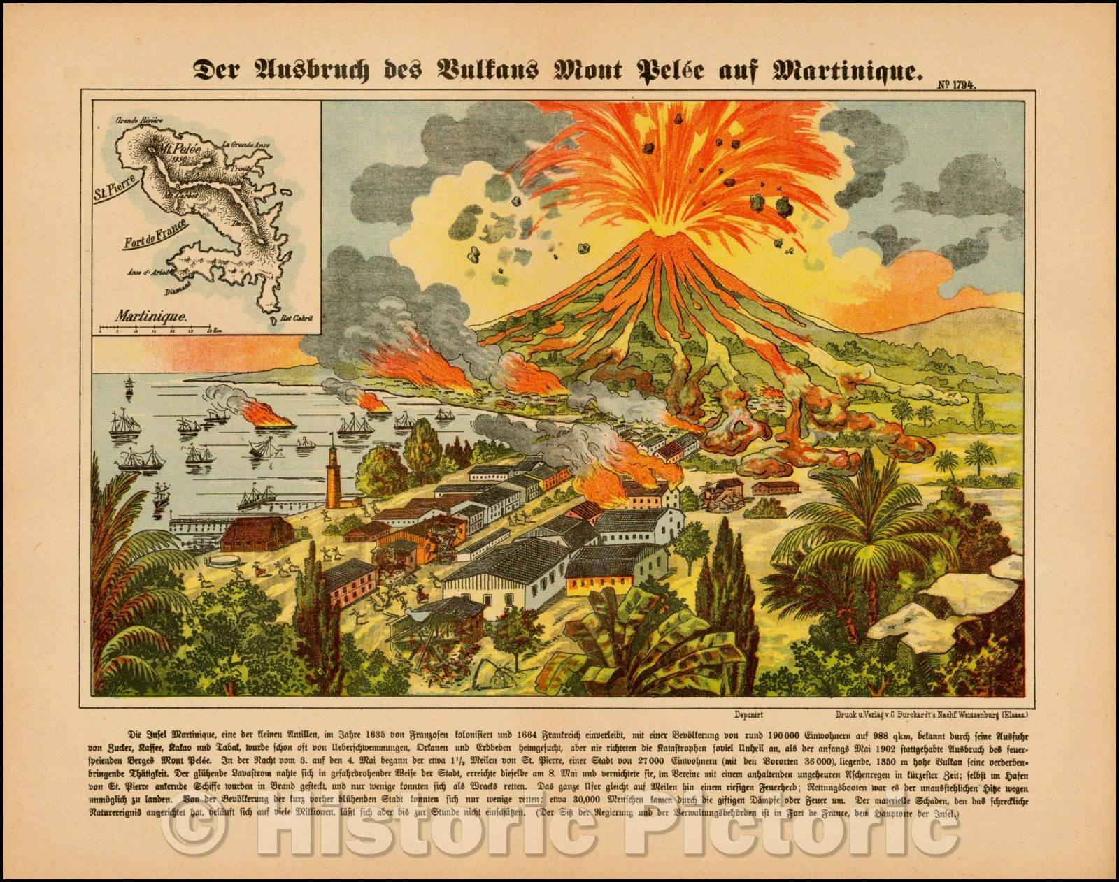 Mount Pelee Map