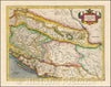 Historic Map - Sclavonia, Croatia, Bosnia, cum Dalmatiae cum Dalmatiae Parte :: Balkans; Gulf of Venice, Slovenia, Croatia, Bosnia, Herzegovina and Serbia, 1619 - Vintage Wall Art