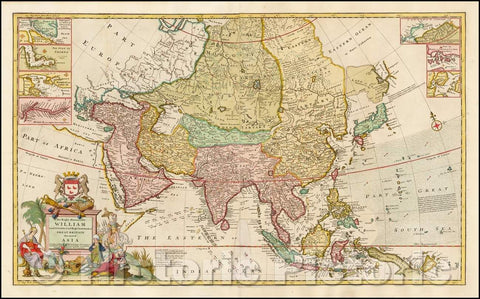 Historic Map - This Map of Asia according to ye Newest & Most Accurate Observations, 1730, Herman Moll v1