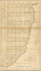 Historic Map - Plat of the Seven Ranges of Townships being Part of the Territory of the United States N.W. of the River Ohio which, 1796, Mathew Carey - Vintage Wall Art