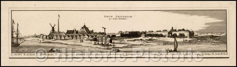 Historic Map - Nieuw Amsterdam op t Eylant Manhattans, 1652, Johannes Blaeu v1