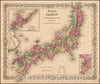 Historic Map - Colton's Japan Nippon, Kiusiu, Sikok,Yesso and the Japanese Kuriles, 1859, Joseph Hutchins Colton v2