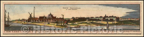 Historic Map - Nieuw Amsterdam op t Eylant Manhattans, 1652, Johannes Blaeu v2