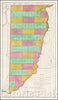 Historic Map - Plat of the Seven Ranges of Townships being Part of the Territory of th United States N.W. of the River Ohio, 1796, Mathew Carey - Vintage Wall Art