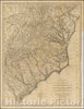 Historic Map - The Marches of Lord Cornwallis in the Southern Provinces, Now States of North America; with Virginia and Maryland and the Delaware Counties, 1787 - Vintage Wall Art