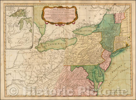 Historic Map - Middle Dominions Belonging to the United States of America, viz. Virginia, Maryland, The Delaware-Counties, Pennsylvania, 1794 v1