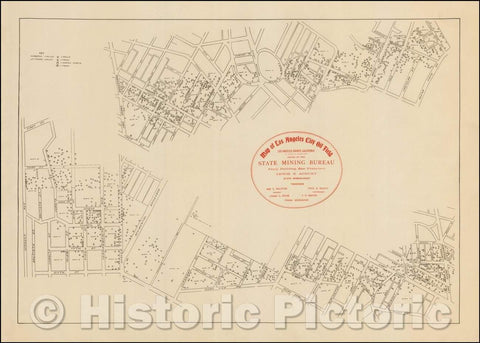 Historic Map - Map of Los Angeles City Oil Field, 1905, California State Mining Bureau v1