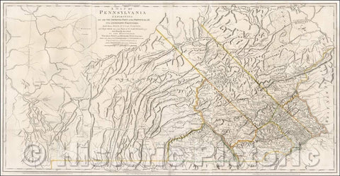 Historic Map - A Map of Pennsylvania Exhibiting not only the Improved Parts of that Province, but also Its Extensive Frontiers, 1775, Nicholas Scull v2