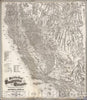 Historic Map - Map of the States of California and Nevada, 1873, Warren Holt - Vintage Wall Art