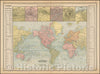 Historic Map - Chart of the World on Mercator's Projection [with City plans of London, Paris, Berlin, Cairo, St. Petersberg & Vienna], 1897, George F. Cram v2