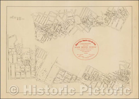 Historic Map - Map of Los Angeles City Oil Field, 1905, California State Mining Bureau v2
