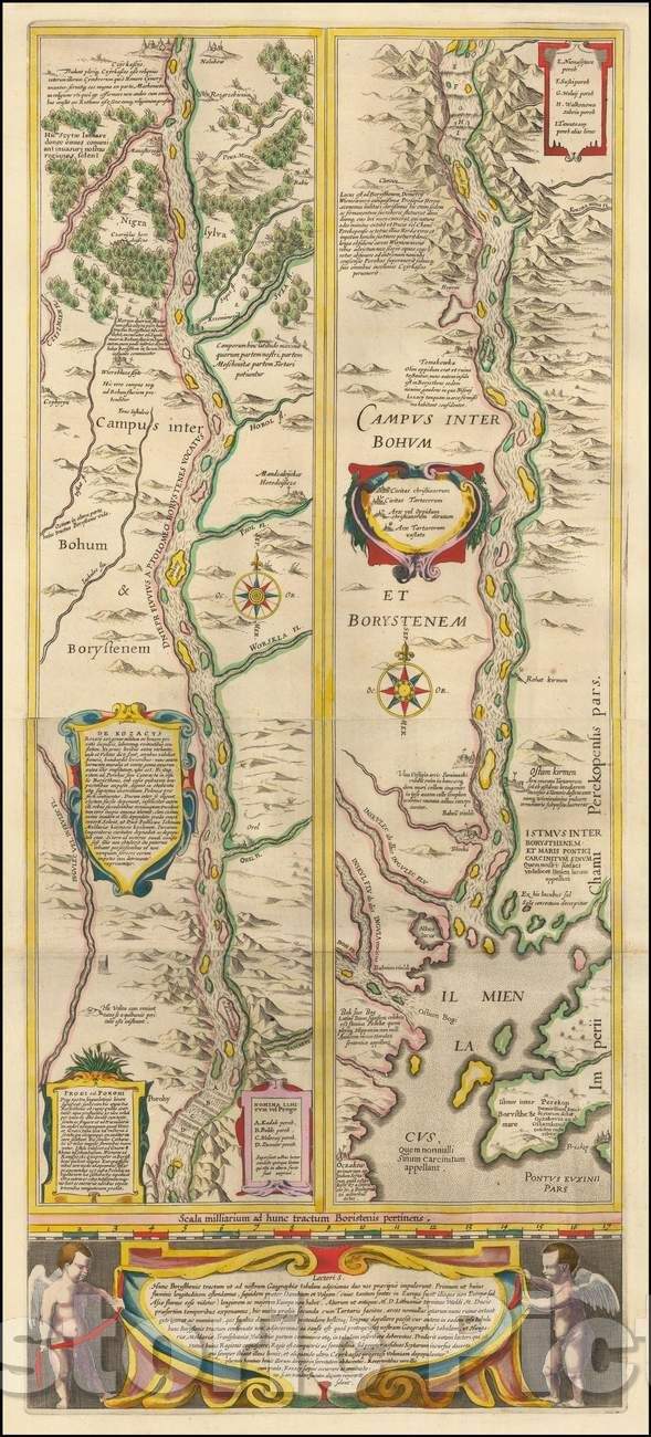 Historic Map - Lectori S. Hunc Borysthenis tractum ut ad nostrum Geographiae tabulam, 1640, Willem Janszoon Blaeu v3