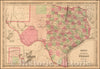 Historic Map - Johnson's New Map of the State of Texas, 1862, Benjamin Ward v4