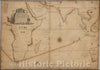 Historic Map - Nieuwe wassende graadege paskaart van de Cust van Gune en de geheele Oosti, 1788 - Vintage Wall Art