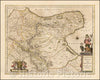 Historic Map - Capitanata olim Mesapiae et Iapigiae pars, 1650, Jan Jansson - Vintage Wall Art