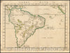 Historic Map - Tierra Nova [South America] / Ruscelli's Map of South America, extending from Labrador to Florida, 1561, Girolamo Ruscelli - Vintage Wall Art