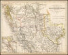 Historic Map - Vereinigte Staaten von Nord-America: Californien, Texas und die Territorien New Mexico u. :: German of the Texas and Southwestern United States, 1852 - Vintage Wall Art