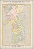 Historic Map - Cartge de la Coree Dressee par le Journal Des Debats/Map of Korea, published by the Societe de Topographie de France, 1894 - Vintage Wall Art