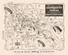 Historic Map - The Campus of The University of Texas. Austin, Texas. Map Originated and Distributed, 1945, Hemphill's Bookstore v2