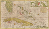 Historic Map - Nieuwe en Naeukeurige Afteekening vant Canaal van Bahama vertoonde Eyland Cuba :: Florida, the Bahamas, Cuba and the Cayman Islands, 1728 - Vintage Wall Art
