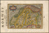 Historic Map - Suecia et Norwegia etc./Sweden will Norwegia etc, 1625, Samuel Purchas - Vintage Wall Art