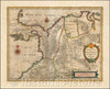 Historic Map - Terra Firma et Novum Regnum Granatense et Popayan, 1640, Willem Janszoon Blaeu - Vintage Wall Art