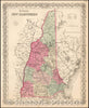 Historic Map - Colton's New Hampshire, 1865, Joseph Hutchins Colton v1