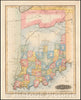 Historic Map - Indiana, 1823, Fielding Lucas Jr. - Vintage Wall Art