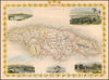 Historic Map - Jamaica, 1851, John Tallis - Vintage Wall Art