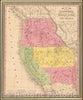 Historic Map - The State Of California, The Territories Of Oregon & Utah, and the Chief part of New Mexico, 1851, Thomas, Cowperthwait & Co. v2
