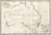 Historic Map - Map of Australia, 1836, James Wyld - Vintage Wall Art