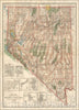 Historic Map - State of Nevada, 1914, U.S. General Land Office - Vintage Wall Art