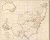 Historic Map - Map of the South East Portion of Australia, Shewing the Progress of Discovery, in the Interior of New South Wales, 1837, John Arrowsmith - Vintage Wall Art