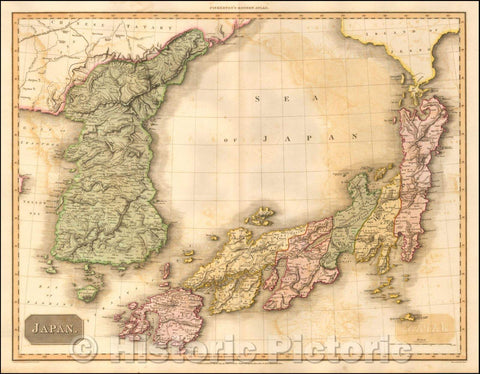 Historic Map - Japan [and Korea], 1815, John Pinkerton v1