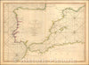 Historic Map - A Chart of the Coasts of Spain and Portugal, with the Balearic Islands, and Part of the Coast of Barbary. MDCCLXXX. 2d. Edition, 1780 v2