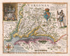 Historic Map - Virginia, 1627, John Smith - Vintage Wall Art