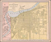 Historic Map - Map of Kansas City, Missouri and Kansas City, Kansas, 1897, George F. Cram - Vintage Wall Art