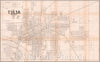 Historic Map - Map of Tulsa Oklahoma and Vicinity, 1915, United States GPO - Vintage Wall Art