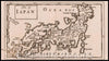 Historic Map - Isles of Japan, 1681, Sir Jonas Moore - Vintage Wall Art