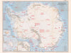 Historic Map - Antarctica, 1957, National Geographic Society - Vintage Wall Art