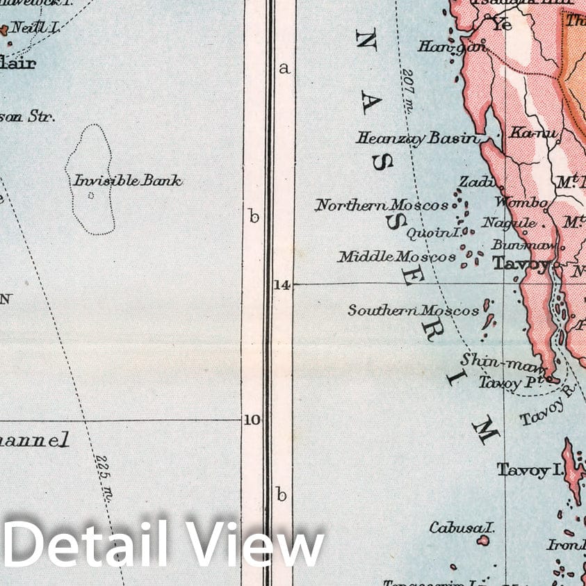 Historic Map : Section XV. Tenasserim, Andaman & Nicobar Islands. Plat ...