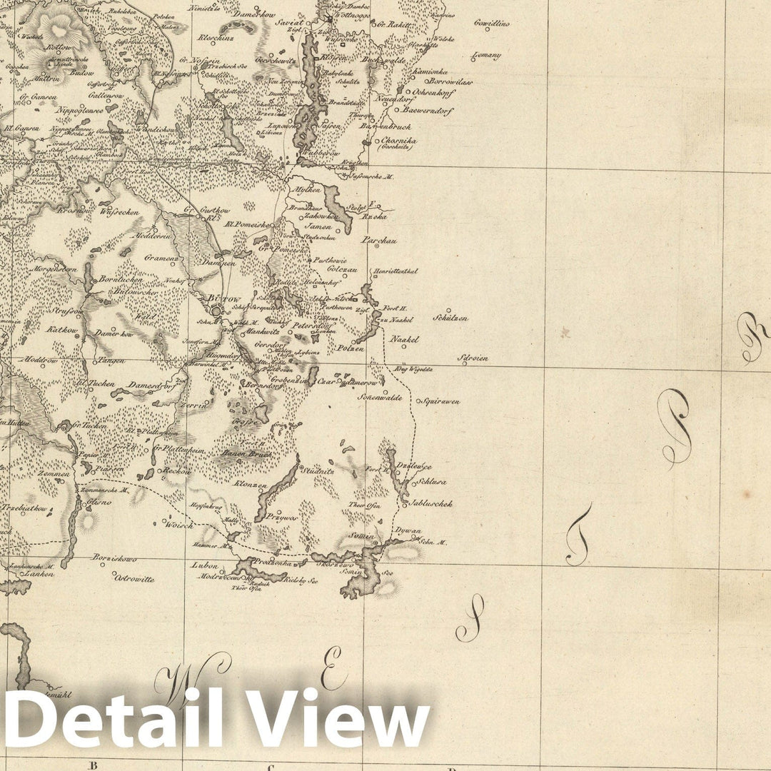 Historic Map : Sect. 13. Die Herrschaft Butow = La Seigneurie de Butow ...