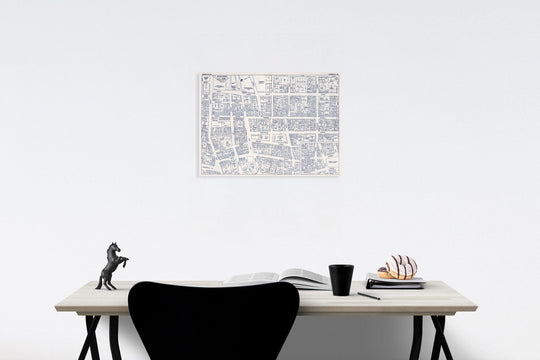Historic Map : Business Section, City of Norfolk (Virginia)., 1950, Vintage Wall Decor