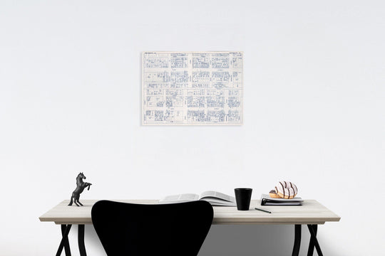Historic Map : Business Section, City of Portsmouth (Virginia)., 1950, Vintage Wall Decor
