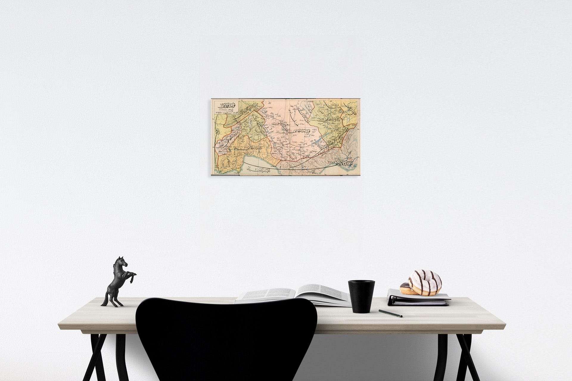 Historic Map : Ghonieh Vilayeti, 1909, Vintage Wall Decor