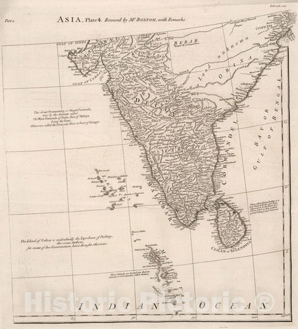 Historic Map : Vol. I. Asia. Part 1. Plate 4, 1755, Vintage Wall Decor