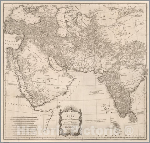 Historic Map : Composite Map: Vol. I. Asia. Part 1. Plate I-IV, 1755, Vintage Wall Decor