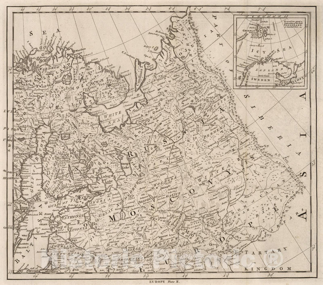 Historic Map : Vol. I. Europe. Plate II, 1774, Vintage Wall Decor